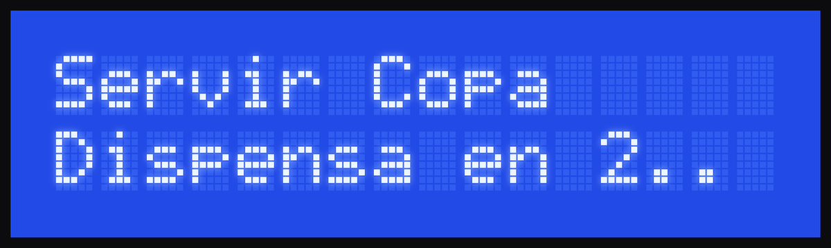 Display: Servir Copa, Dispensa en 2