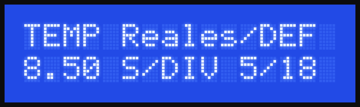 Display: TEMP Reales/DEF, 8.50 S/DIV 5/18