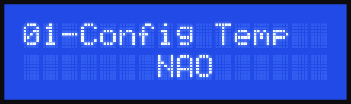 Tela: 01-Config Temp, NAO